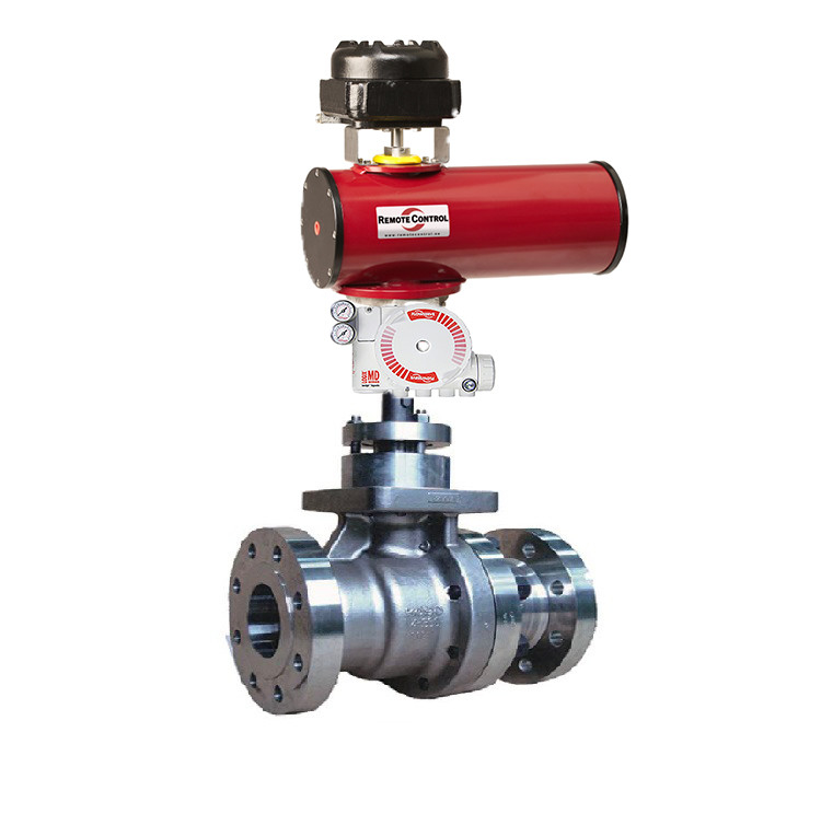 KOSO 300W Control Valve With Rotork RC Pneumatic Actuator Flowserve 3200MD Positioner