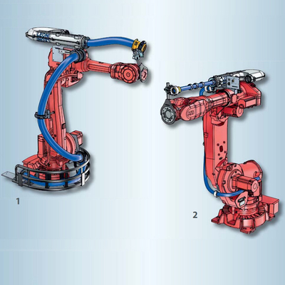 Systèmes robotiques de LEONI Dresspack et kits standard de robe pour ABB KUKA Yasakawa