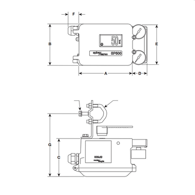 Positionneur pneumatique intelligent du positionneur EP500 de valve de Spirax Sarco électro