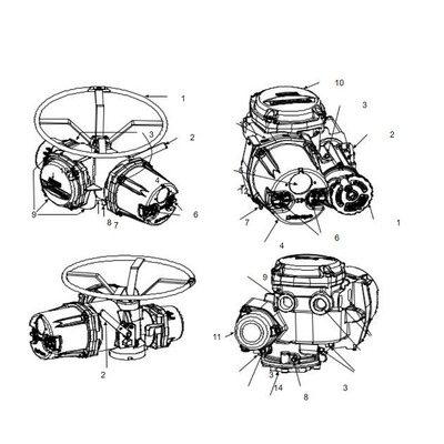 MX de Limitorque - MX 100 - 85 MX - travail électrique de déclencheur de QX avec la valve de Flowserve