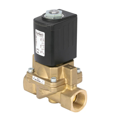 Le servo de la vanne électromagnétique de Burket 6407 a aidé 2/2 valve de piston de manière