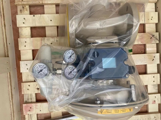Robinet d'arrêt sphérique de Samson Control Valves 3241 avec 3277 régulateurs d'actionneur pneumatique et 3725 de positionneur 4708