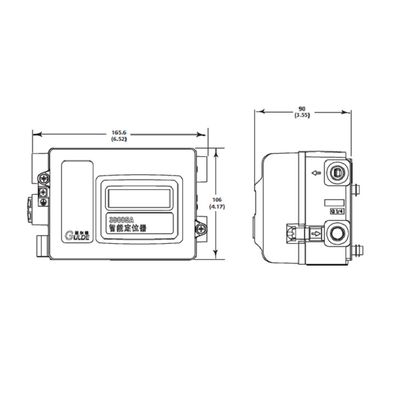Prix de positionneur de valve de Gulde du positionneur 3800SA intelligent avec la soupape de commande 5100
