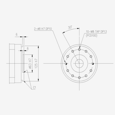 6 axe Hyundai emballant le bras HH050 de robot industriel soudant avec la pince