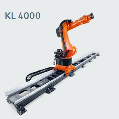Rail de soudure/de palletisation de robot industriel d'axe de KUKA KR600 R2830 6 du robot KL4000 de voie