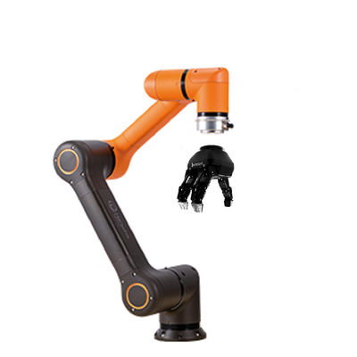 Vis de HCR-5A conduisant l'axe de collaboration de Hanwha 6 de bras de robot Cobot Palletizer avec la pince de robot