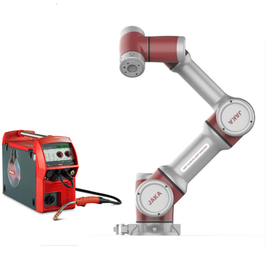 Bras flexible de robot de soudure de charge utile de la portée 7kg de l'axe 819mm de JAKA 6 avec la machine de soudure à l'arc électrique du chat MIG
