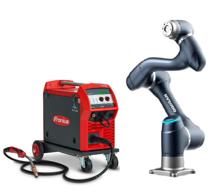 Le bras de robot de Cobot H2017 de charge utile de Doosan 20kg avec le chat MIG de robot machine automatique de soudure à l'arc électrique