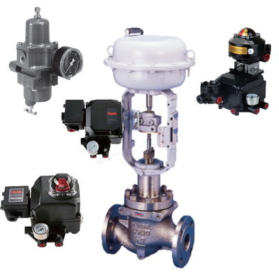 Soupape de commande électrique avec les positionneurs de valve de Tissin de série futée du positionneur TS600 et la vanne électromagnétique pneumatiques d'Asco