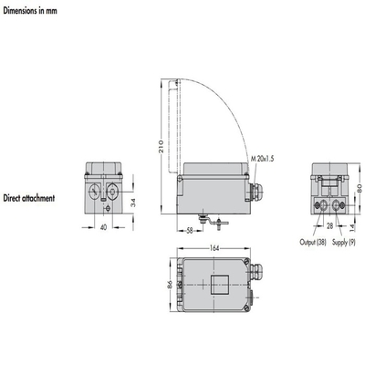 Smart Samson Valve Positioner High Temperature 3730-31000