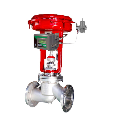 soupape de commande pneumatique avec le régulateur du filtre 67CFR et le positoner de valve de Fisher DVC2000
