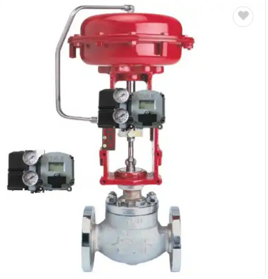 Masoneilan rouge valve gauche simple de 21000 séries pour le positionneur SVI3 de valve