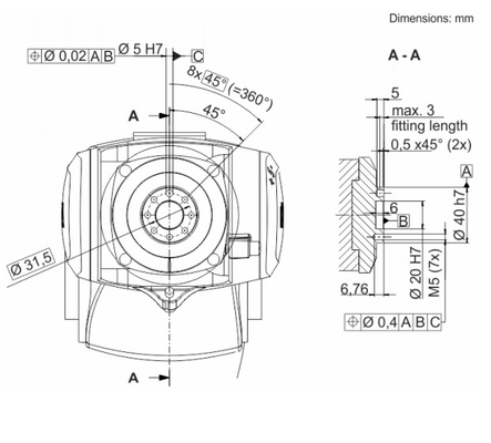 Rail linéaire de voie de robot industriel de GBS KR10 R1100-2 KUKA pour le bras de robot de soudure