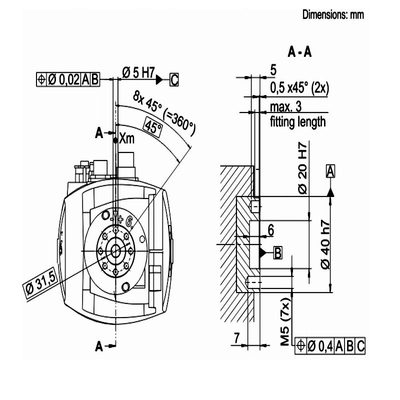 Rail linéaire de voie de robot de GBS pour le robot du bras KR10 R1420 KUKA de robot de soudure