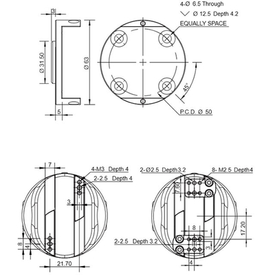 Pince électrique robotique de parallèle de doigt de la pince PGE deux de CAD pour UR industriel Cobot