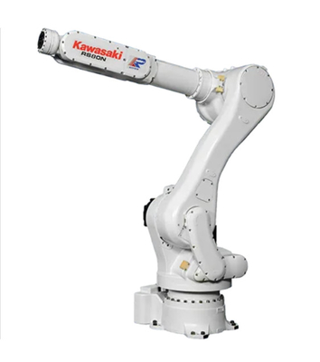 Bras RS080 de robot d'axe de Kawasaki 6 avec la pince pour manipuler masquer de alimentation de palletisation