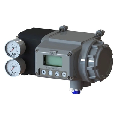 Valve de contrôle de flux avec le positionneur de valve de Masoneilan SVI3 Digital et le filtre de Fisher 67CFR