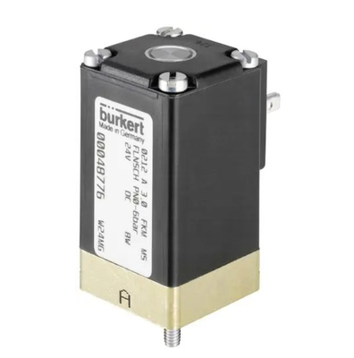 3/2 vanne électromagnétique en laiton fonctionnante résistante à haute pression de Burkert 6524 pour des applications pneumatiques