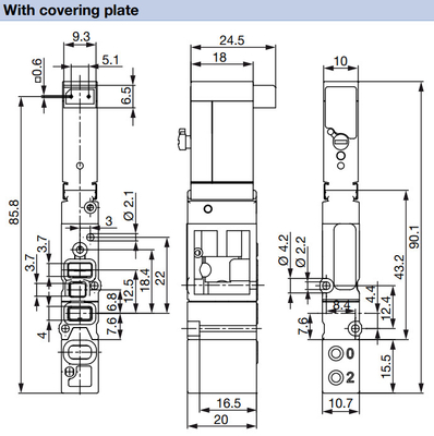 3/2 vanne électromagnétique en laiton fonctionnante résistante à haute pression de Burkert 6524 pour des applications pneumatiques