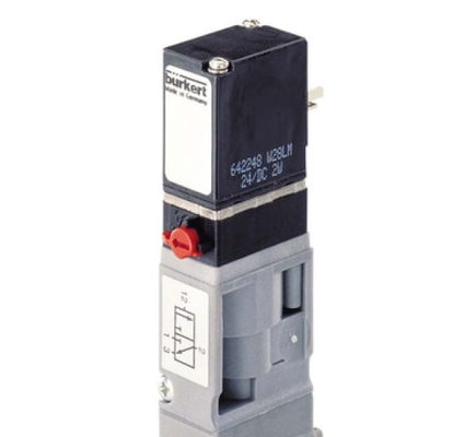 3/2 vanne électromagnétique en laiton fonctionnante résistante à haute pression de Burkert 6524 pour des applications pneumatiques