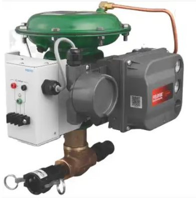 Soupape de commande pneumatique avec le positionneur intelligent du positionneur DVC6200 de valve de Fisher Digital