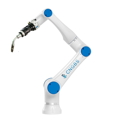 6 bras de robot de soudure de Cobot de charge utile de l'axe CNGBS 3kg avec la machine de soudure à l'arc électrique du chat MIG