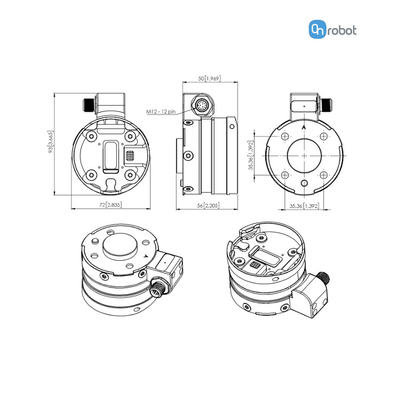 Travail de pince de main de SP1 SP3 SP5 de pince de robot d'ONrobot pour la pince pneumatique d'UR Cobot pour le bras de robot industriel