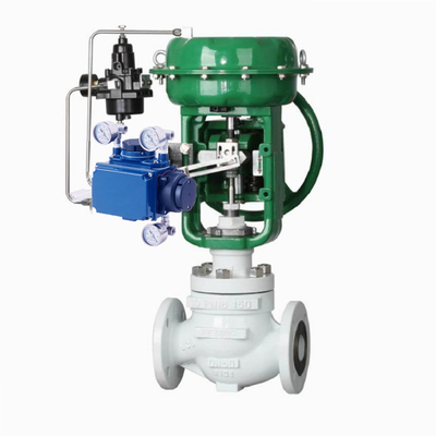 Soupape de commande chinoise avec le positionneur intelligent SVX 1000 de valve d'azbil pneumatique et le régulateur de filtre du pêcheur 67CFR