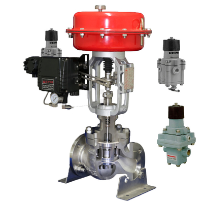 Soupape de commande chinoise avec le positionneur intelligent pneumatique de la valve YT-1000 et le régulateur 78-40 masoneilan