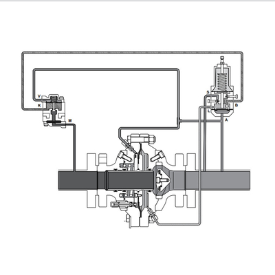 Dérapage chinois monté avec les régulateurs de pression de réglementation de la soupape de commande TARARINI FLA pour le gaz