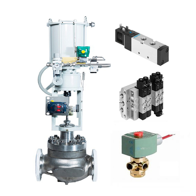 Soupape de commande chinoise avec l'actionneur pneumatique et l'Asco 8210G et la vanne électromagnétique de Festo VUVS-L30