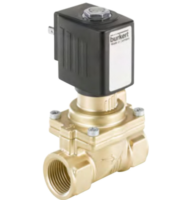 3/2 vanne électromagnétique en laiton fonctionnante résistante à haute pression de Burkert 6524 pour des applications pneumatiques