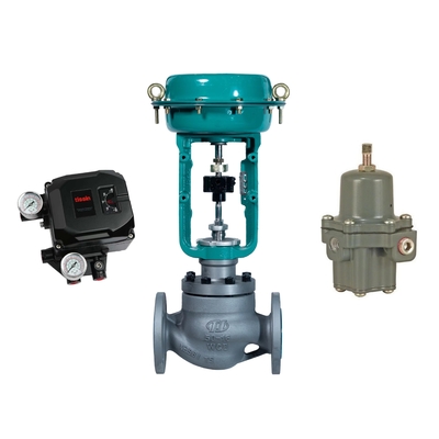 La soupape de commande de Chuanyi est équipée du positionneur intelligent de valve de Tissin TS800 et de la valve réduisant la pression de Fisher 67CFR