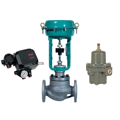 La soupape de commande de Chuanyi est équipée du positionneur intelligent de valve de Tissin TS800 et de la valve réduisant la pression de Fisher 67CFR