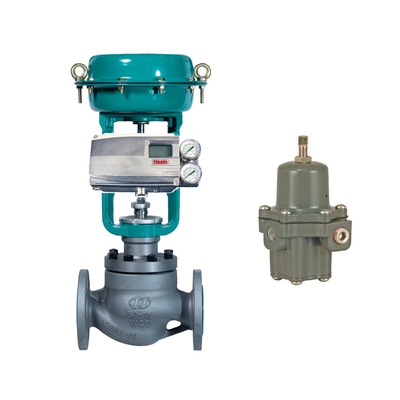 La soupape de commande de Chuanyi est équipée du positionneur intelligent de valve de Tissin TS800 et de la valve réduisant la pression de Fisher 67CFR