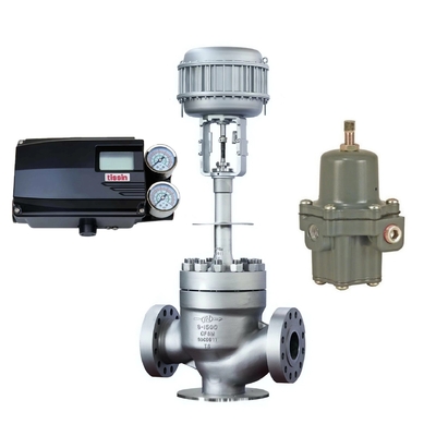 La soupape de commande de Chuanyi est équipée du positionneur intelligent de la valve TissinTS905 et de la valve réduisant la pression de Fisher67CFR