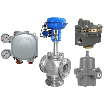 Valve de contrôle de flux avec le positionneur Fisher de valve de RP de Masoneilan SVI1000G IM 2625 filtre regulator-2 du propulseur de volume 67CFR