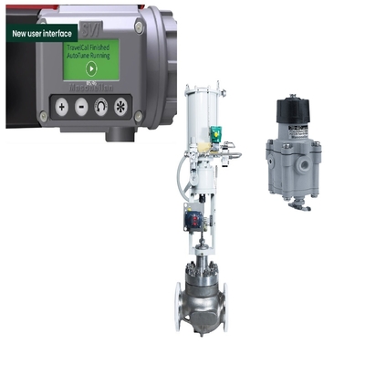 Vanne de régulation pneumatique de HCP Chuanyi avec la valve réduisant la pression de filtre du positionneur 78-40 de valve de SVI3 Masoneilan