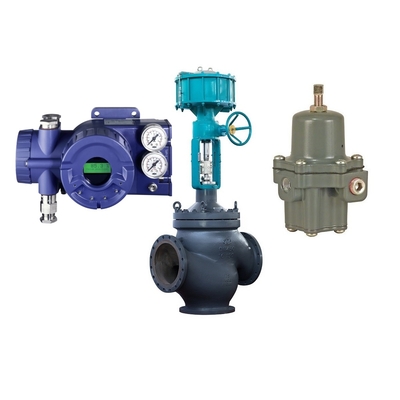 Positionneur de valve de Foxboro SRD960 avec le régulateur de filtre de Fisher 67CFR et la valve de contrôle de flux