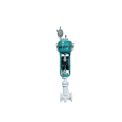 Valve de contrôle de flux avec le régulateur de filtre de Fisher 67CFR et le positionneur de valve de Foxboro SRD960
