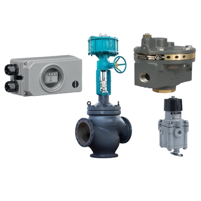 Positionneur de valve de Samson 3730-3 de valve de contrôle de flux avec le régulateur et le Masoneilan 78-40 de filtre de Fisher 2625