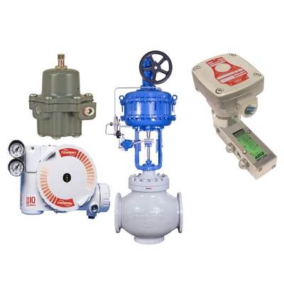 Valve de contrôle de flux avec le régulateur de filtre de la vanne électromagnétique du positionneur ASCO 551 de valve de Flowserve 3200MD 67CFR