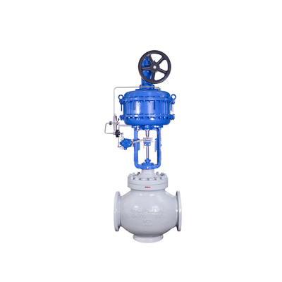 Valve de contrôle de flux avec le régulateur de filtre de la vanne électromagnétique du positionneur ASCO 551 de valve de Flowserve 3200MD 67CFR