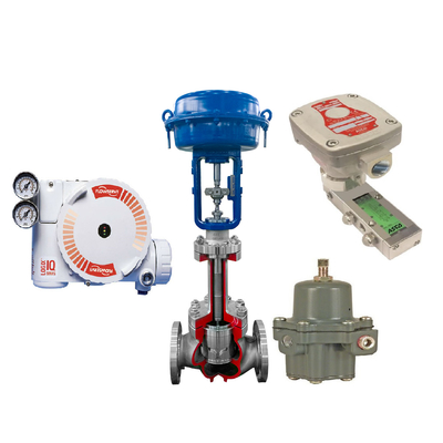 Valve de contrôle de flux avec le régulateur de filtre de la vanne électromagnétique du positionneur ASCO 551 de valve de Flowserve 3200MD 67CFR