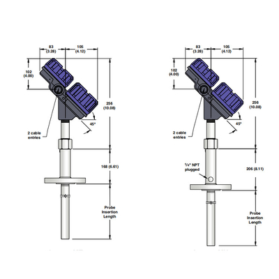 Émetteur de niveau de radar résistant de la vague 706 guidée de Magnetrol 705 pour le réservoir de gaz et les réservoirs de LPG