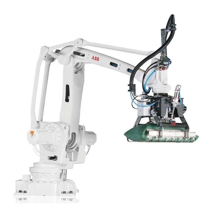 Armement robotique à 4 axes ABB IRB 460-110/2.4 avec une pince à rouleaux robotique CNGBS pour robot de palettisation automatisé
