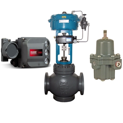 Valve de commande pneumatique avec positionneur FISHER DVC6200 Positionneur de valve intelligente et actionneur pneumatique linéaire
