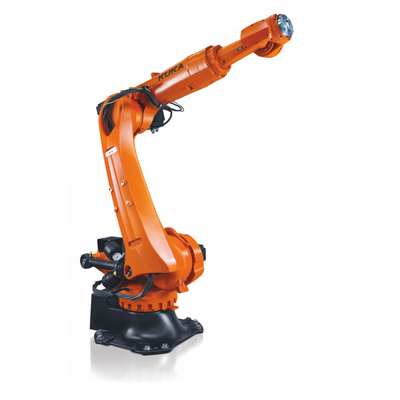 Robot industriel KUKA KR 210 R2700-2 avec une pince à rouleaux de 6 axes pour la manipulation des matériaux