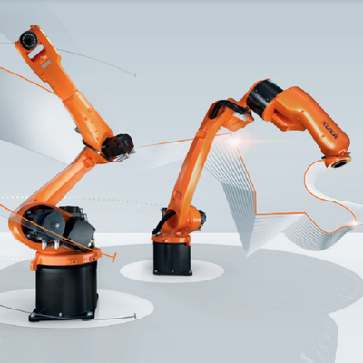 Kuka Robot Arm KR10 R1420 avec positionneur CNGBS comme poste de travail de soudage