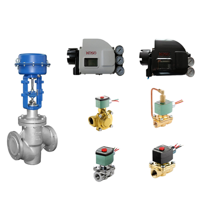 Des vannes de contrôle pneumatique de haute qualité chinoises avec positionneur de vanne intelligent koso KGP5000 et vannes solénoïdes ASCO